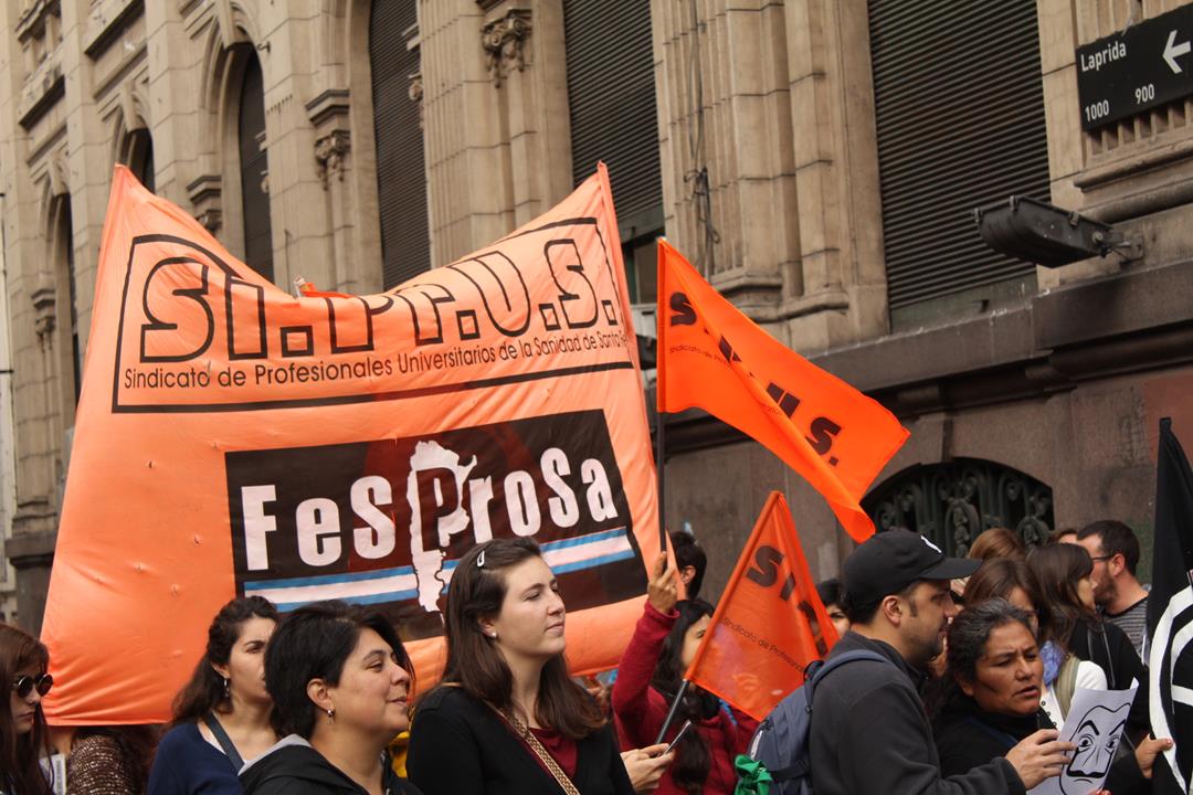 SIPRUS paró contra el ajuste y la quita de derechos