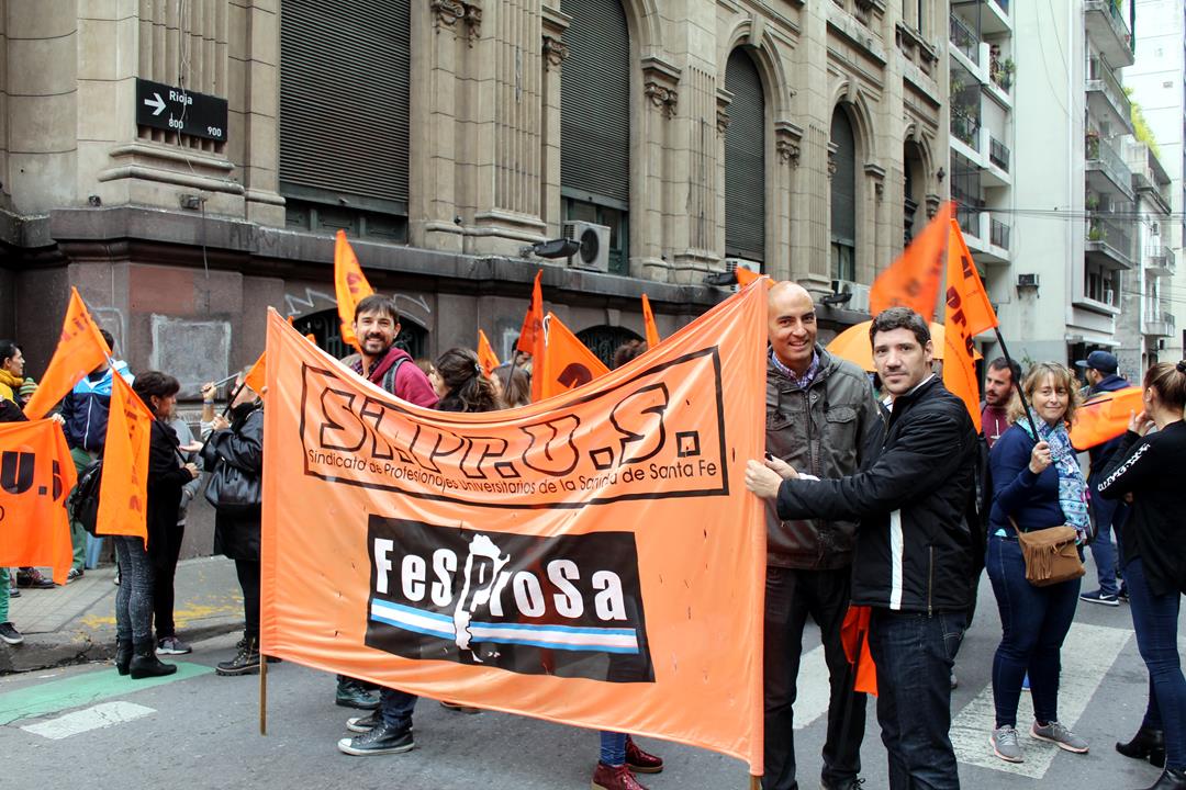 Si.Pr.U.S. paró y movilizó contra la vergonzosa propuesta paritaria.