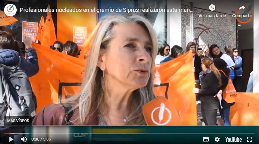 SIPRUS en el abrazo solidario al Hospital de Niños Zona Norte