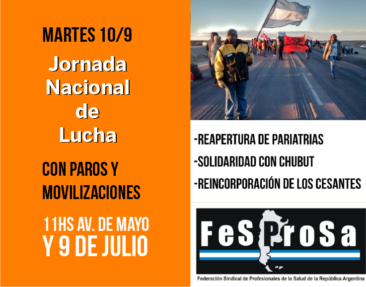 MARTES 10. JORNADA PROVINCIAL DE LUCHA