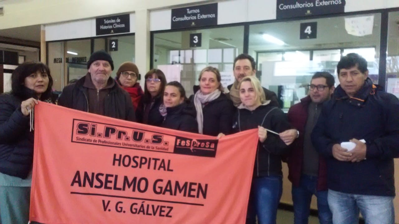 Paro en el Hospital Gamen: contra la discriminación y el apriete