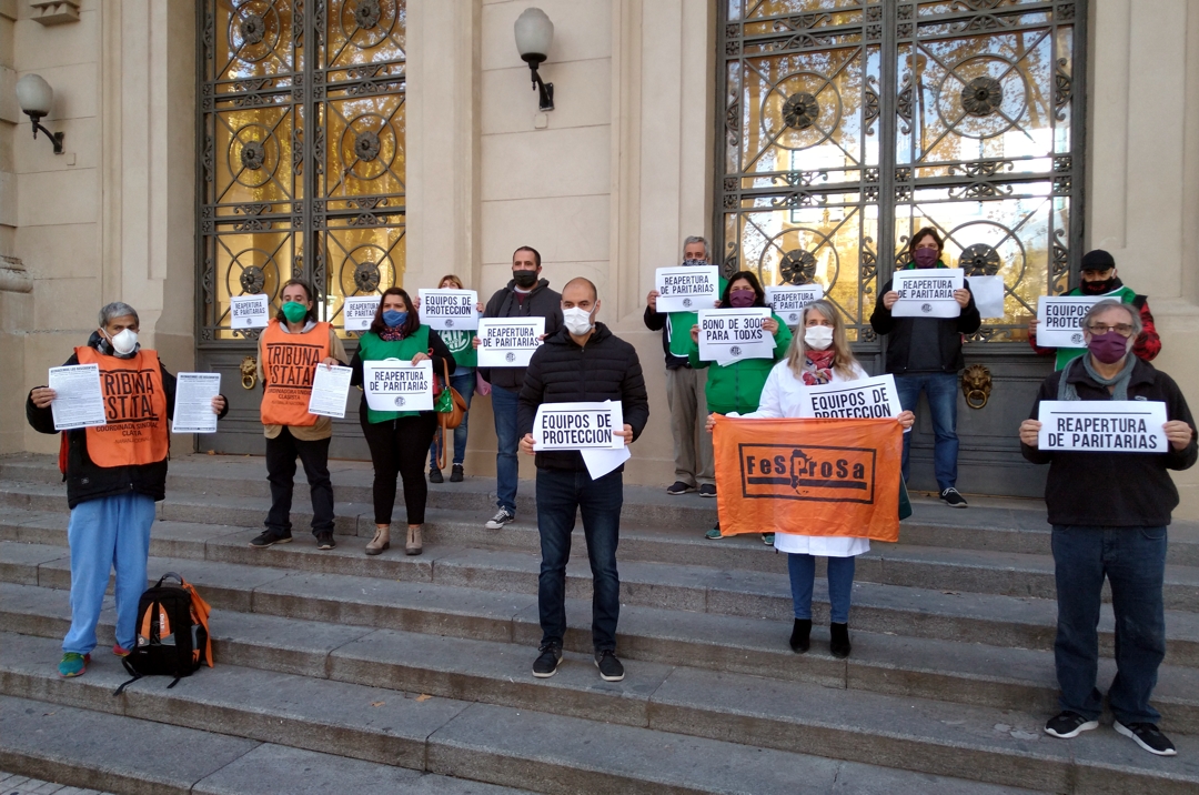 La jornada de lucha de SIPRUS se expresó en toda la provincia