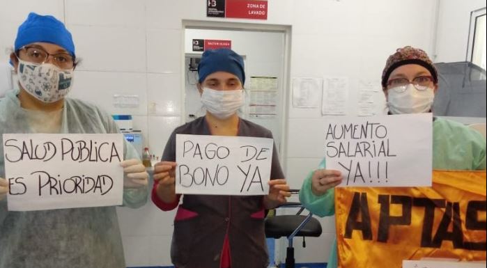 Piden modificar el decreto del bono para que cobren todos los trabajadores de salud