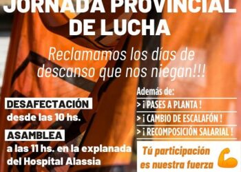 Viernes 1 octubre Jornada Provincial de Lucha