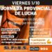 Viernes 1 octubre Jornada Provincial de Lucha