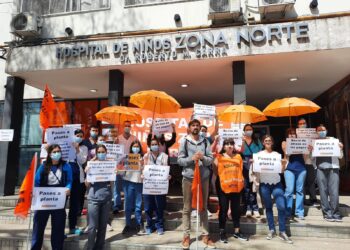 Rosario: protesta por deudas y condiciones laborales