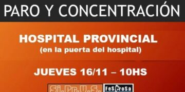 JUEVES 16PARO CON ASISTENCIA AL HOSPITAL PROVINCIAL DE TODOS LOS CENTROS DE SALUD Y HOSPITALES DE LA REGIONAL ROSARIO.