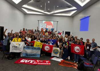 María Fernanda Boriotti, presidenta de Fesprosa, integrará la conducción de la naciente Federación de Trabajadores y Trabajadoras de Salud de Interaméricas