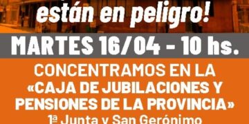 CONCENTRACION EN LA CAJA DE JUBILACIONES Y JORNADA PROVINCIAL DE PROTESTA