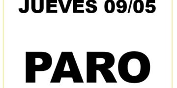 ‼️PARO MIERCOLES 8 y JUEVES 9‼️