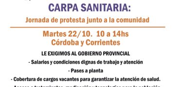 CARPA SANITARIA: Jornada de protesta junto a la comunidad