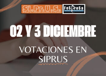 2 y 3 DE DICIEMBRE ELECCIONES EN SIPRUS.
