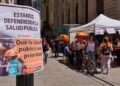 Los profesionales de la salud nos manifestamos hoy jueves con una Carpa Sanitaria