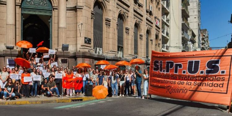 Si.Pr.U.S PARO Y SE MOVILIZÓ EN EL NODO DE SALUD ROSARIO