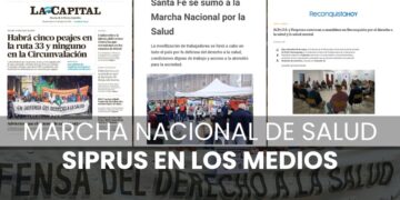 Marcha Nacional de Salud SI.PR.U.S en los medios