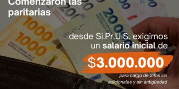 Paritarias 2026 - Exigimos un salario inicial de $3.000.000