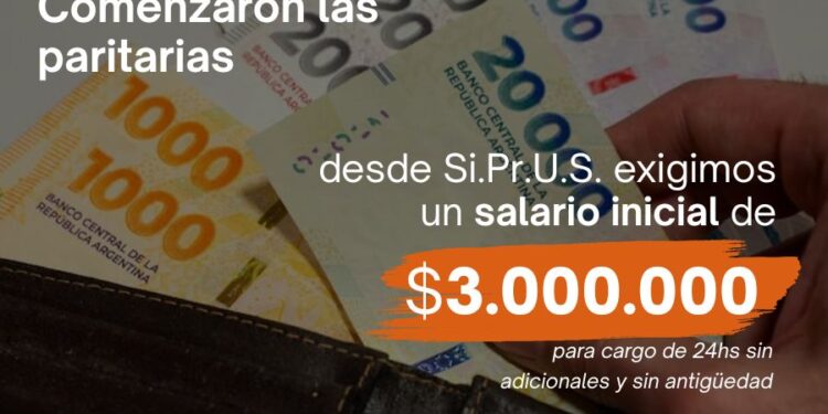 Paritarias 2026 - Exigimos un salario inicial de $3.000.000