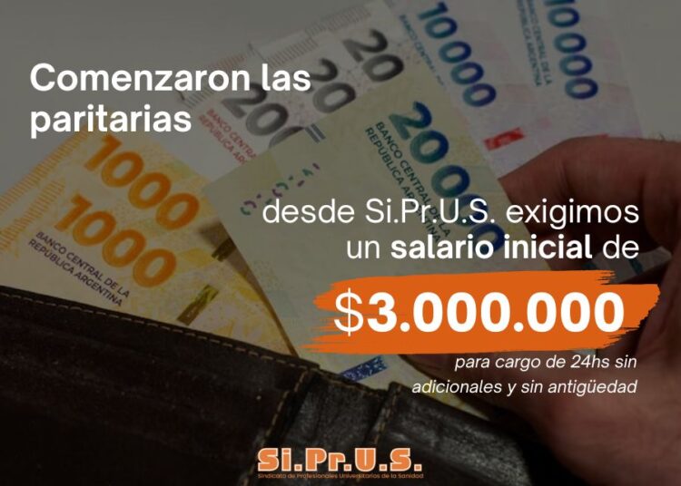 Paritarias 2026 - Exigimos un salario inicial de $3.000.000