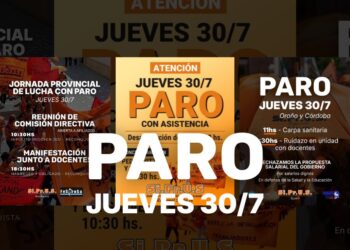 JUEVES 30/7 – PARO