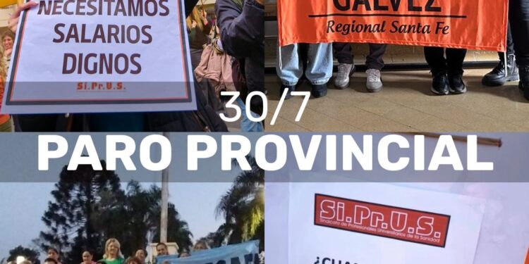 30/7 – PARO PROVINCIAL