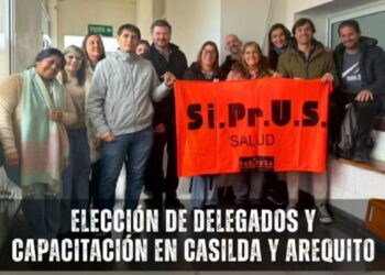 🗳️✊🏻 ELECCIÓN DE DELEGADOS Y CAPACITACIÓN «DERECHOS LABORALES Y FUTURO PROFESIONAL EN LA SALUD PÚBLICA» EN CASILDA Y AREQUITO.