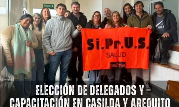 🗳️✊🏻 ELECCIÓN DE DELEGADOS Y CAPACITACIÓN «DERECHOS LABORALES Y FUTURO PROFESIONAL EN LA SALUD PÚBLICA» EN CASILDA Y AREQUITO.