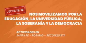 📢 15/10 Si.Pr.U.S se moviliza por la Educación, la Salud, la Soberanía y la Democracia