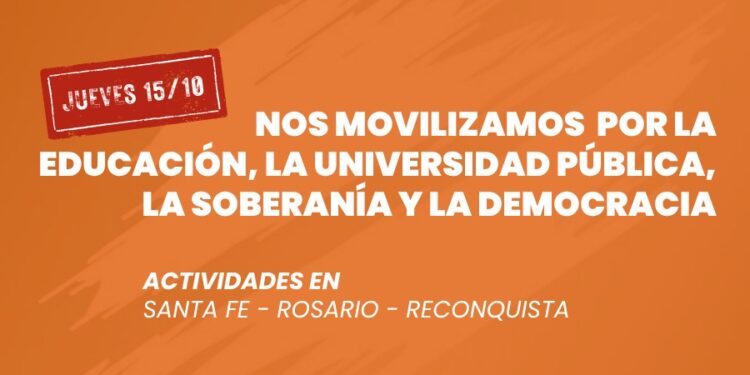 📢 15/10 Si.Pr.U.S se moviliza por la Educación, la Salud, la Soberanía y la Democracia